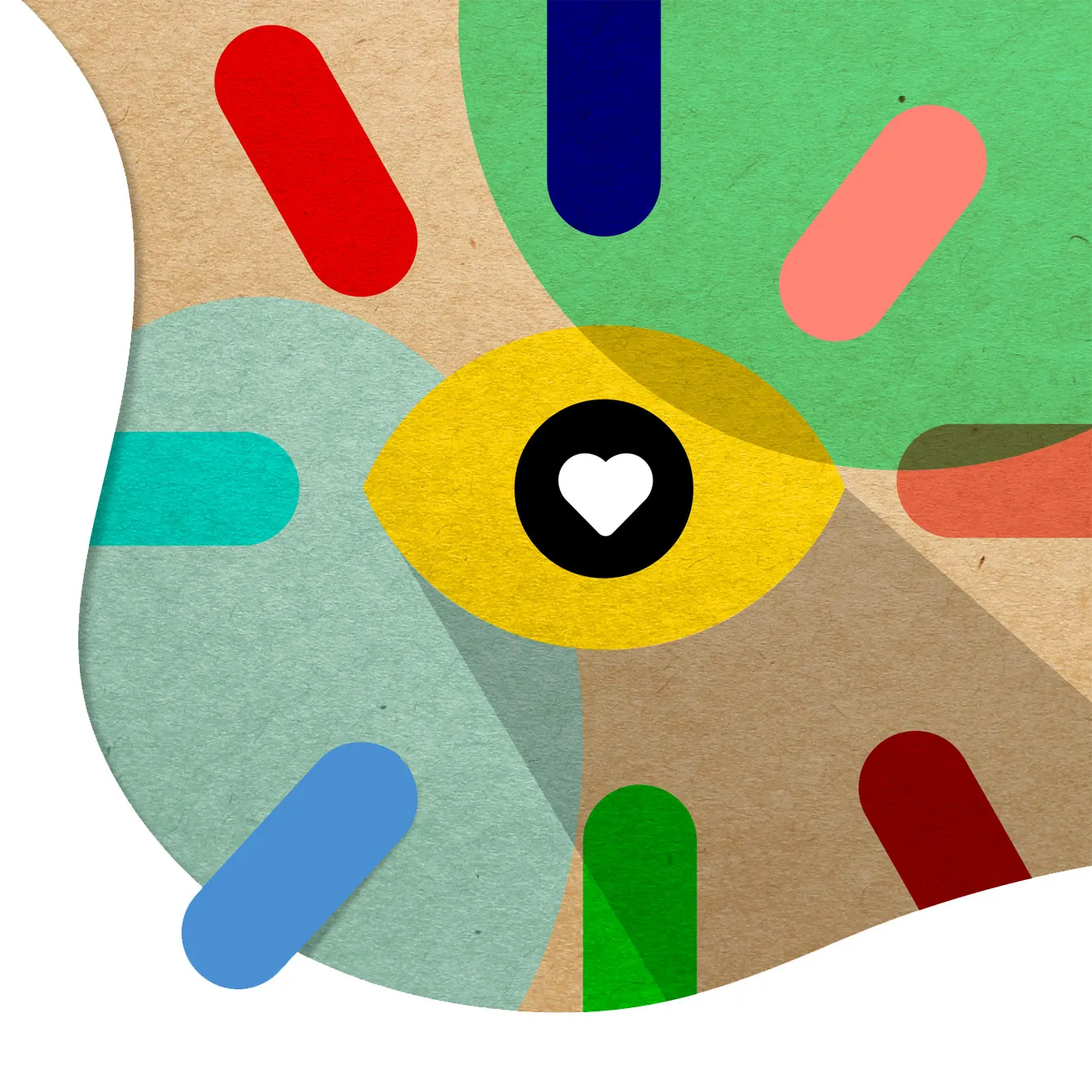 oko z sercem w środku patrzące na logo, które uwodzi