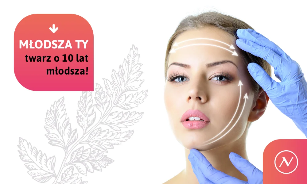 posty na social media kliniki medycyny estetycznej - twarz kobiety