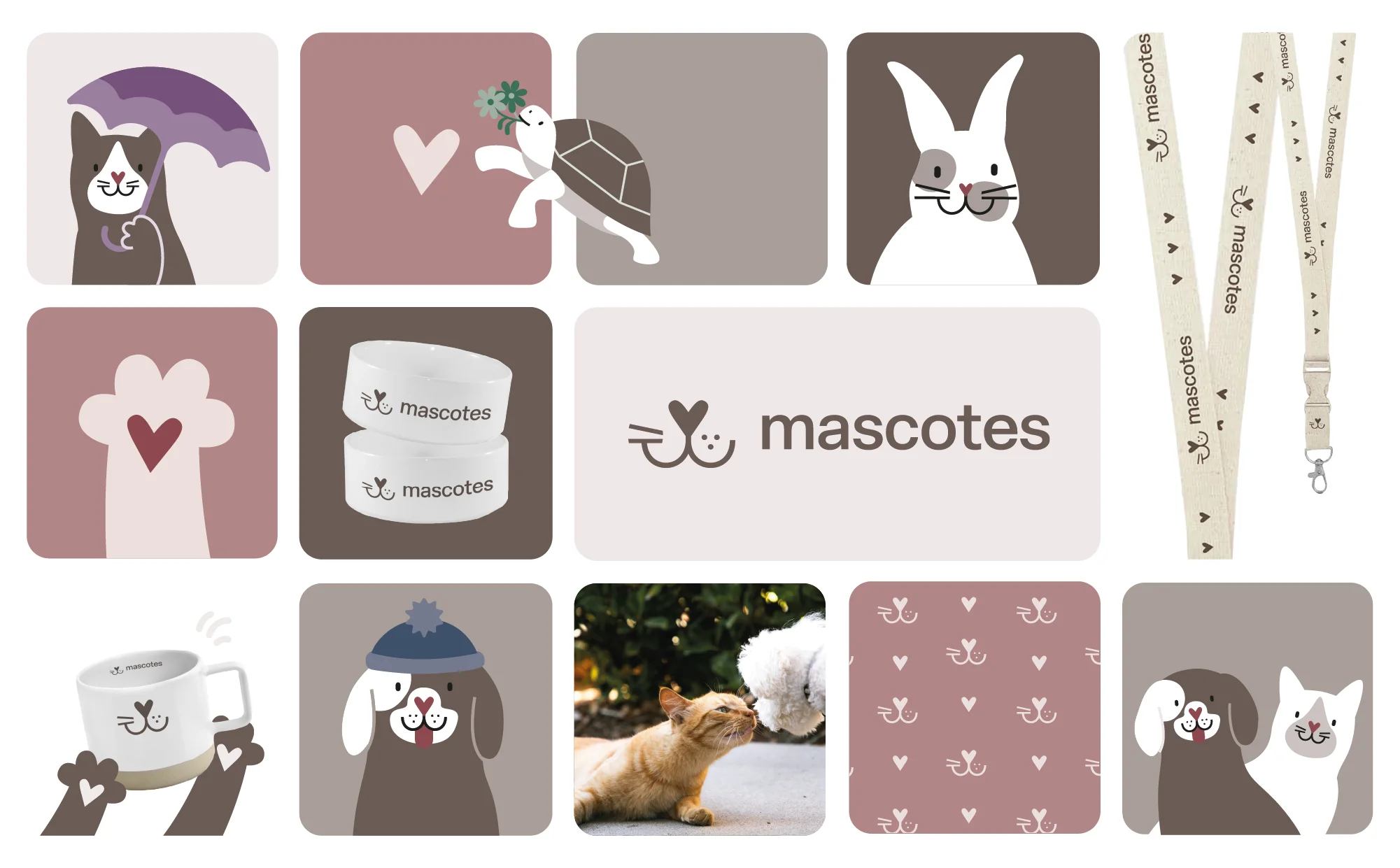 przykład identyfikacji wizualnej mascotes